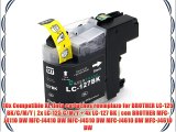10x Compatible XL tinta cartuchos reemplazo for BROTHER LC-125 BK/C/M/Y | 2x LC-125 C/M/Y