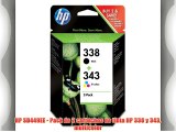 HP SD449EE - Pack de 2 cartuchos de tinta HP 338 y 343 multicolor