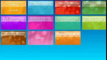 Secrets for a Long and Healthy Life