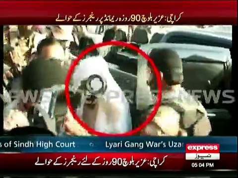 Lyari gang war leader Uzair Baloch presented before court
