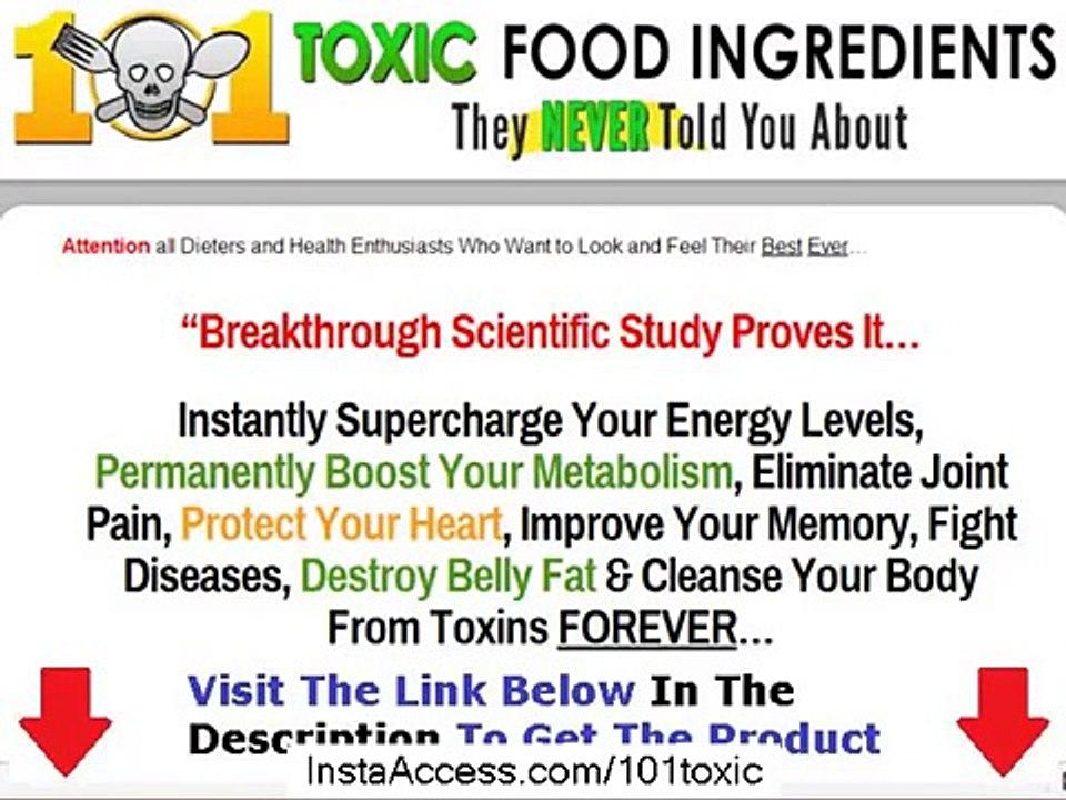 101 Toxic Food Ingredients  THE HONEST TRUTH Bonus How to Eat Healthy