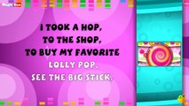 Lolly Pop Karaoke Version With Lyrics Cartoon/Animated English Nursery Rhymes For Kids