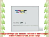 Prestige Cartridge 1250 - Pack de 8 cartuchos de t?ner l?ser para Dell 1250c/1350cnw/1355 tricolor