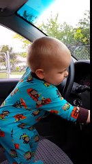 Baby insists on turning up the tunes