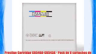 Prestige Cartridge CB540A-CB543A - Pack de 8 cartuchos de t?ner l?ser para HP Colour Laserjet