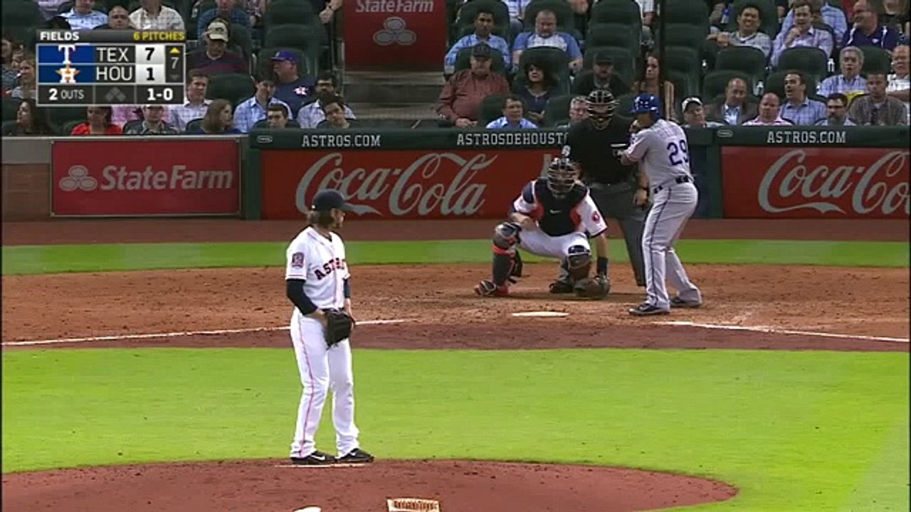 Springer makes catch then runs into the wall