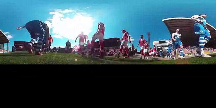 360 View- Players Coming Out Of The Tunnel At Barnsley (using Kodak SP360)