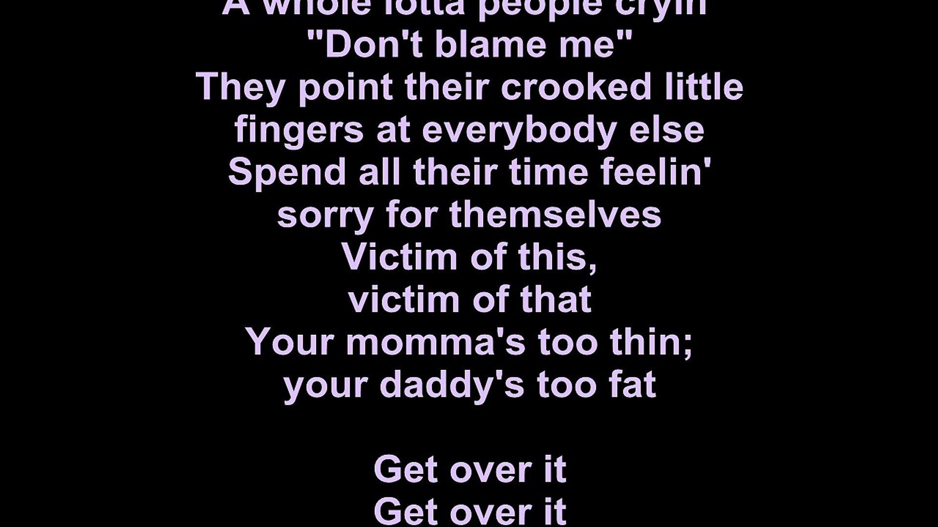 Eagles – Get Over It Lyrics - video Dailymotion