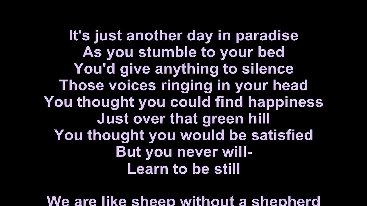 Eagles – Learn To Be Still Lyrics