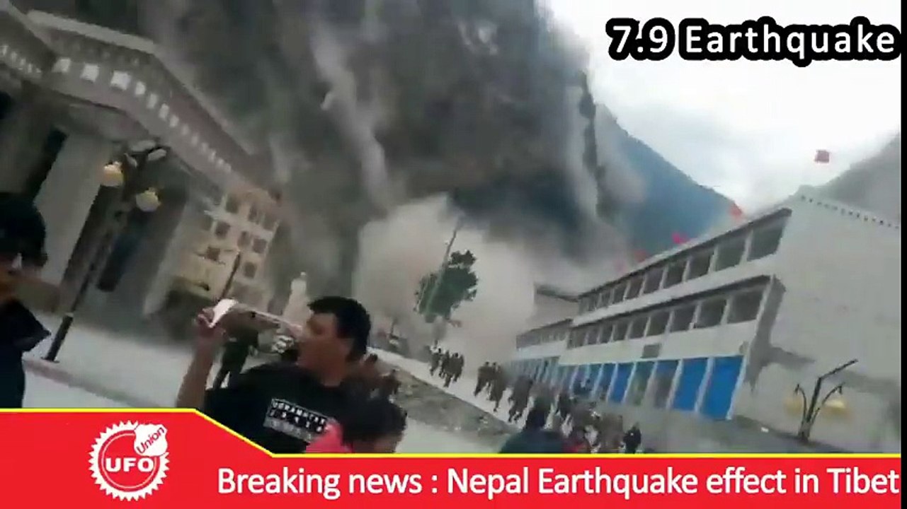 New Footage 7.9 Nepal Earthquake Effects In Tibet  Disastrous Earthquakes