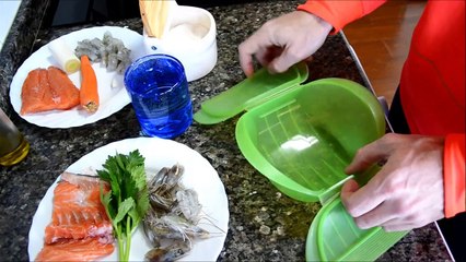 Рыбный суп в микроволновке за 10 минут