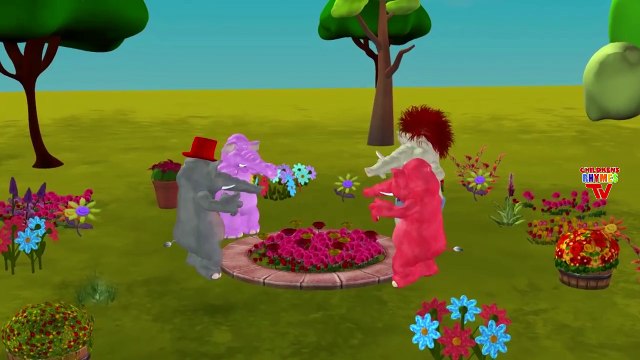 Lion Vs Elephant Cartoons Finger Family Children Nursery Rhymes | Ringa Ringa Roses Rhymes