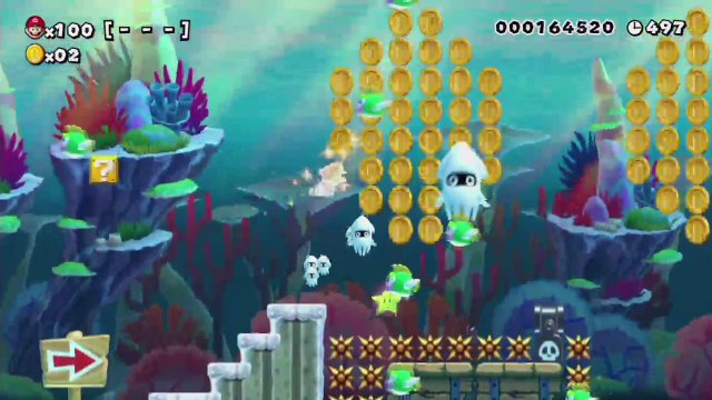 Super Mario Maker - 100 Mario Challenge 0-022 Easy - Quest for Amiibo Blathers Reward