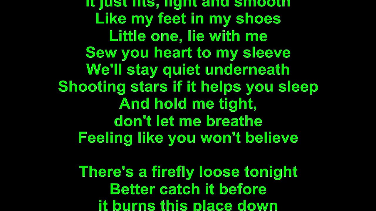Ed Sheeran – Firefly Lyrics