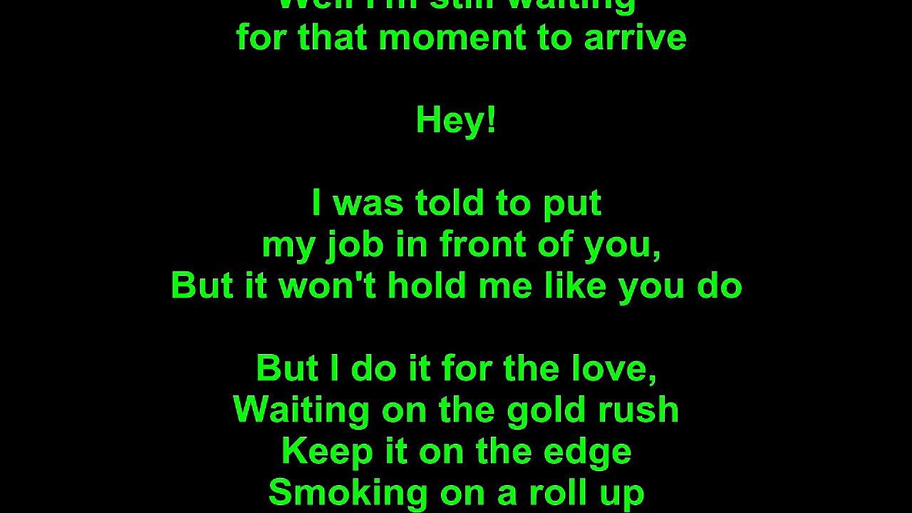 Ed Sheeran – Gold Rush Lyrics