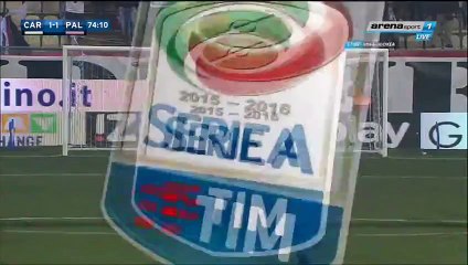 1-1 Matteo Mancosu Penalty Goal Italy  Serie A - 30.01.2016, Carpi FC 1-1 US Palermo