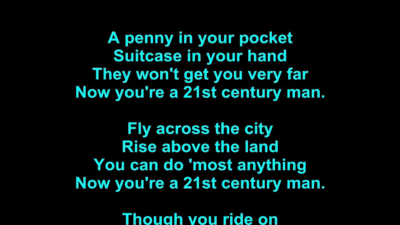 Electric Light Orchestra – 21St Century Man Lyrics