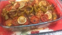 تحضير طبق سمك الراية في الفرن مع الخضروات الصحي و اللذيذ من الشهيوات المغربية Stingray Poi