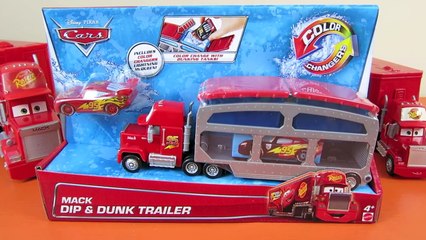 Video herunterladen: CARS MACK TRUCK DIP & DUNK COLOR CHANGERS TRAILER LIGHTNING MCQUEEN COLOR SHIFTERS