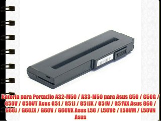 Bater?a para ASUS G50 / G51 / G60 / L50 / VX5 / M50 / M60 / X55S / X57V (6600mAh)