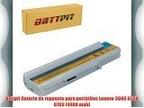 Battpit Bateria de repuesto para port?tiles Lenovo 3000 N200 0769 (4400 mah)
