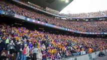 Great atmosphere at Camp Nou before FC Barcelona vs Atlético Madrid