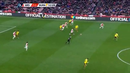 Alexis Sanchez Goal - Arsenal 2-1 Burnley - 30-01-2016