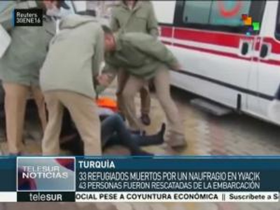Al menos 33 muertos en un naufragio frente a las costas de Turquía