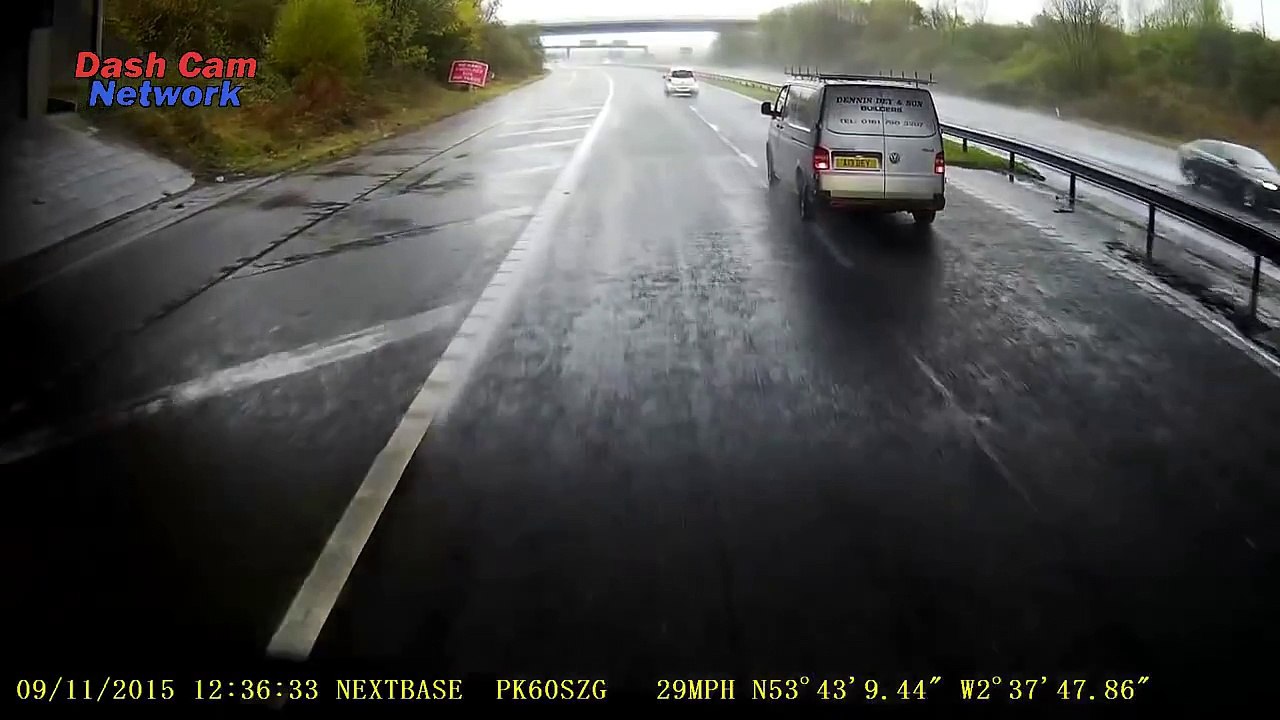 Driver Loses Control Dash Cam Car Crash