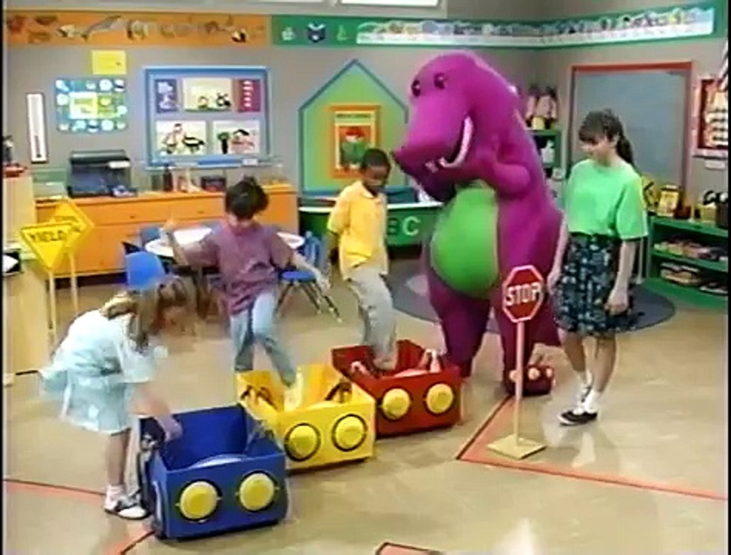 Barney Walk Across The Street