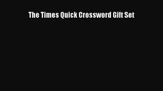 The Times Quick Crossword Gift Set  Free Books