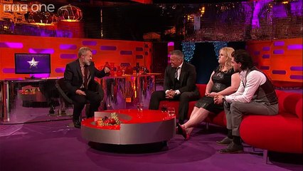 Jon Snow on a bus The Graham Norton Show BBC One