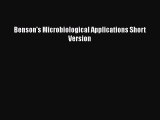 [PDF Download] Benson's Microbiological Applications Short Version [Read] Full Ebook