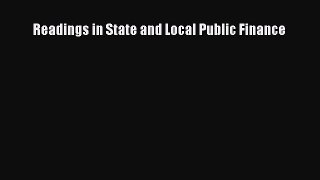 Readings in State and Local Public Finance  PDF Download