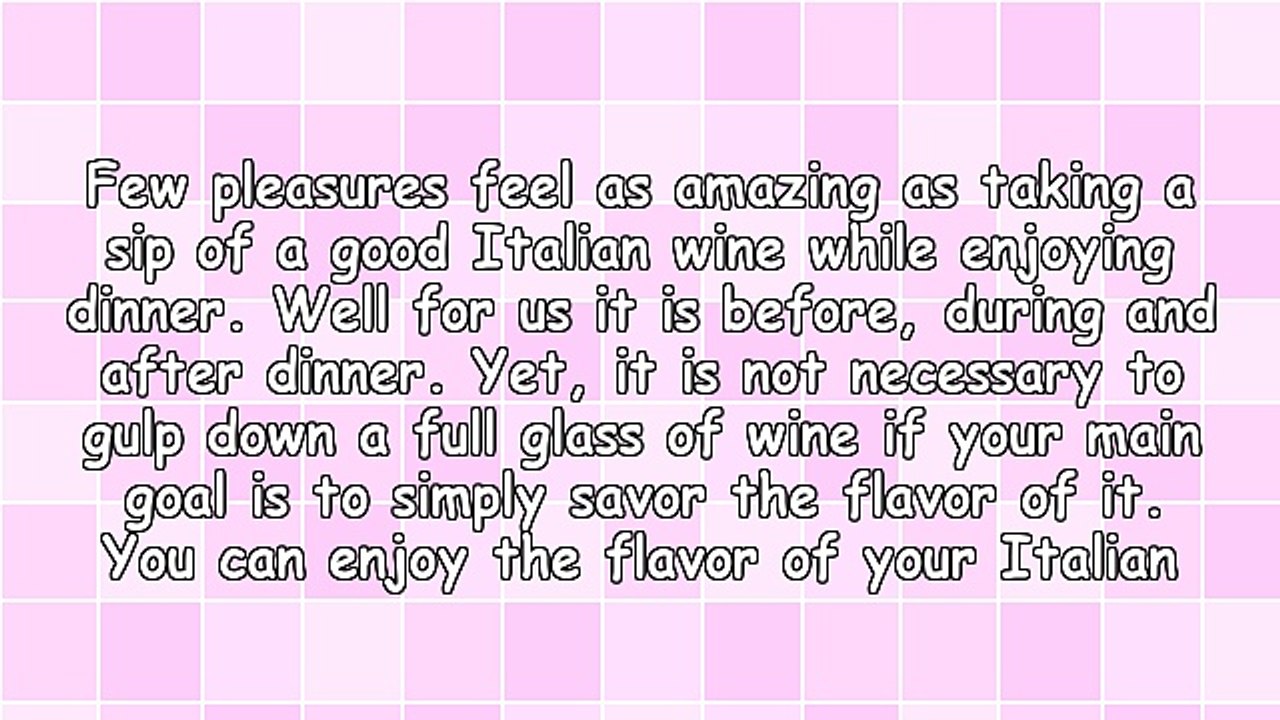 The Art of Cooking With Italian Wines