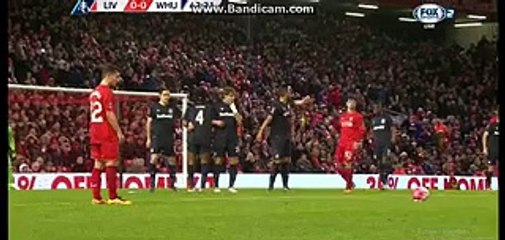 Half Time Goals Liverpool 0-0 West Ham United 30-01-2016