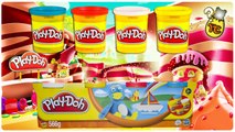 4 Play Doh Surprise Eggs Unboxing: SpongeBob, Dragon Ball, Donald Duck and Maya the Bee | Toy Collector