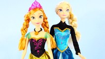 Disney Frozen Fashion Show Elsa and Princess Anna Barbie Dress Up Play Doh Frozen Makeover