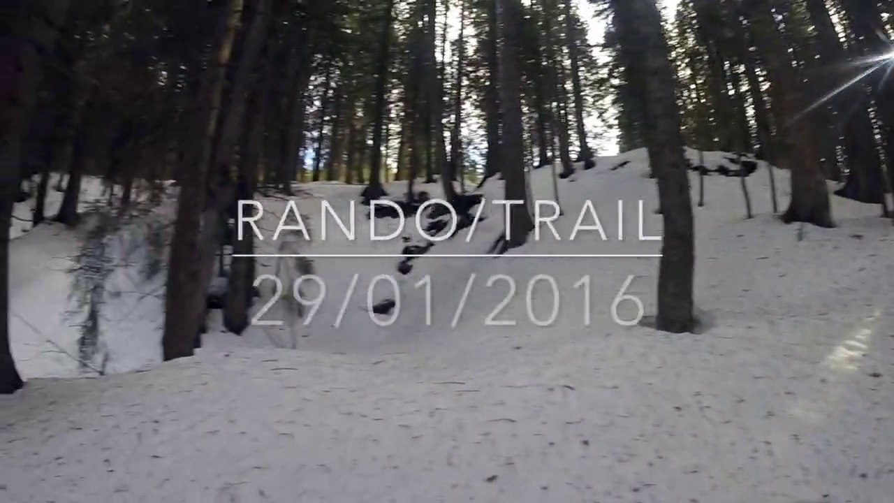 Rando trail neige les gets hiver