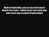 Madrid PopOut Map: pop-up city street map of Madrid city center - folded pocket size travel