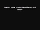Law as a Social System (Oxford Socio-Legal Studies)  Free PDF