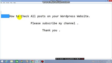 How to Check All posts on your Wordpress Website