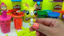Play Doh Suprise Rainbow Dippin Dots Teletubbies Peppa Pig SpongeBob Cars Masha And The Be