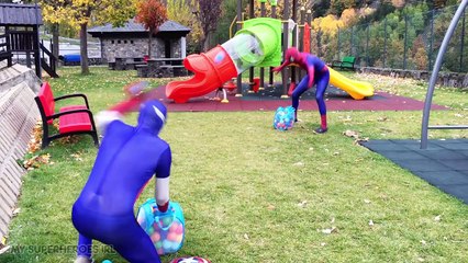 Spiderman vs Venom vs Captain America in Real Life - Superhero Fights Movie