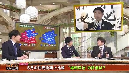 “大阪・秋の陣”W選挙開票特番 宮崎哲弥さん参加 2015年11月23日 1080p
