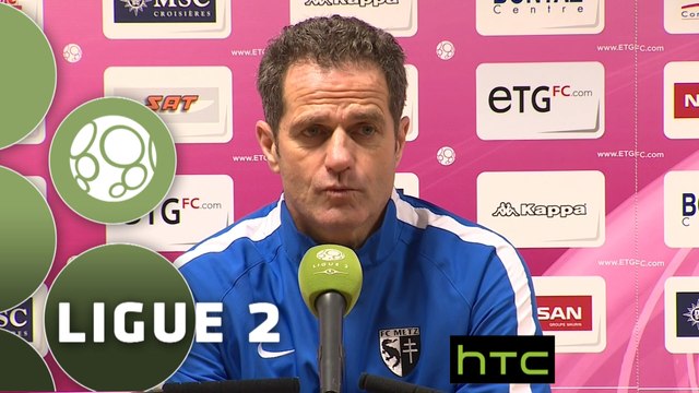 Conférence de presse Evian TG FC - FC Metz (0-1) : Romain REVELLI (EVIAN) - Philippe HINSCHBERGER (FCM) - 2015/2016