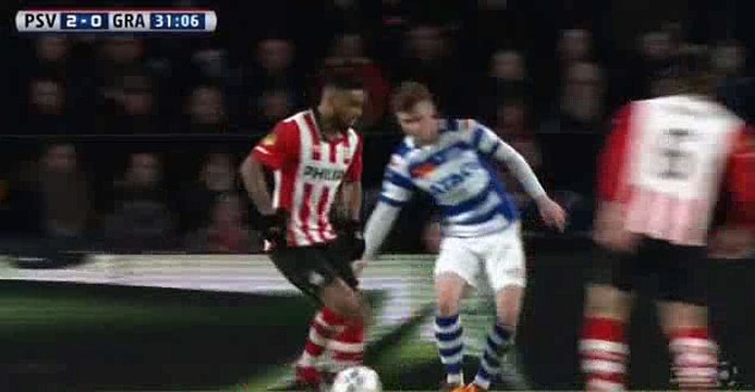 Davy Propper Goal - PSV 2 - 0 Graafschap - 30-01-2016