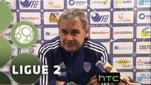 Conférence de presse US Créteil-Lusitanos - Dijon FCO (0-1) : Laurent ROUSSEY (USCL) - Olivier DALL'OGLIO (DFCO) - 2015/2016