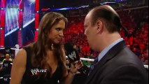 Paul Heyman accepts Triple H's SummerSlam challenge- Raw, July 23, 2012