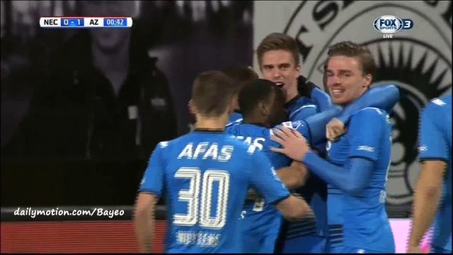 Markus Henriksen Goal HD - Nijmegen 0-1 AZ Alkmaar - 30-01-2016